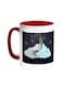 Crescent Of Ramadan Printed Coffee Mug Red/White 11ounce