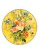 Floral Printed Fridge Magnet Yellow/Green/Beige 5.5cm