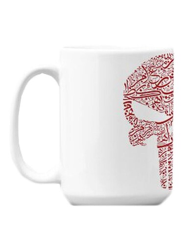 Printed Coffee Mug White/Red