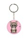 Double Sided Cat Printed Keychain