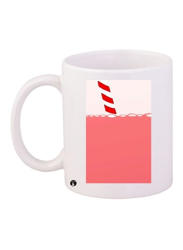 Printed Coffee Mug White/Pink/Red