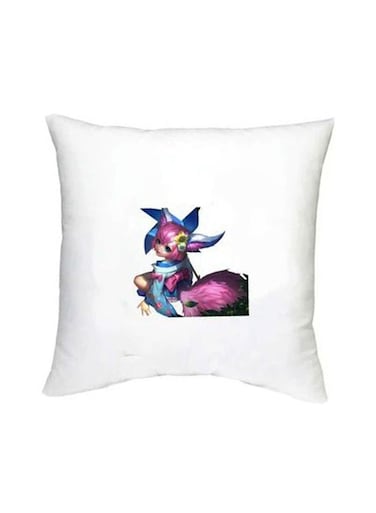 Mobile Legends Printed Decorative Cushion White/Pink/Blue 16x16inch