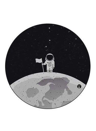 Space Printed Fridge Magnet Round Multicolour