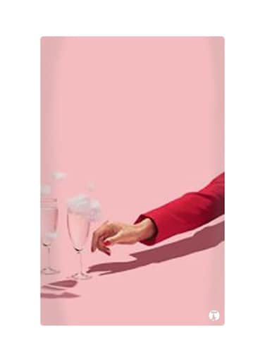 Printed Fridge Magnet Pink/Red 8.5x0.4x5.5cm
