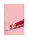 Printed Fridge Magnet Pink/Red 8.5x0.4x5.5cm