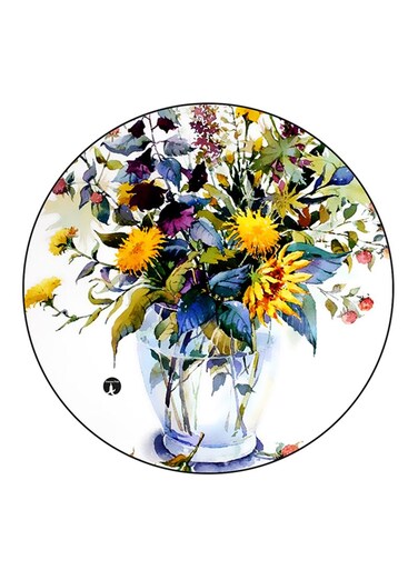 Flowers Printed Fridge Magnet Multicolour