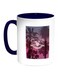 Beach Party Printed Coffee Mug Blue/White/Black 11ounce
