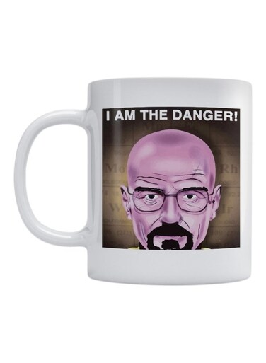 I Am The Danger! Printed Mug White/Purple/Brown