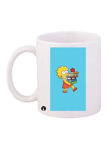 Simpsons Printed Mug White/Blue/Yellow
