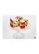 Cake Themed Metallic Plate White/Beige/Brown 20x15cm