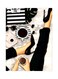 Plan With Me Themed Metallic Plate Black/White/Beige 20x15cm