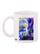 Cartoon Printed Coffee Mug White/Blue/Yellow