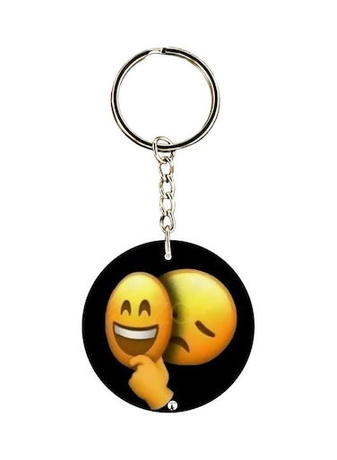 Emoticon Printed Keychain