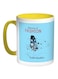 Meaning Of Fashion Printed Coffee Mug Blue/White/Yellow 11ounce