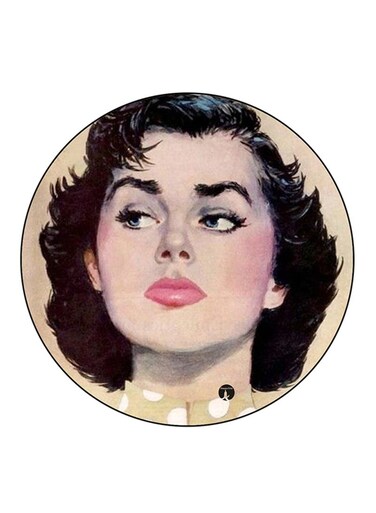 Vintage Art Printed Fridge Magnet Multicolour