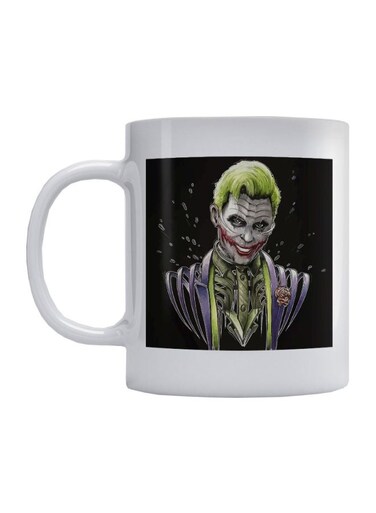 Suicide Squad Joker Printed Coffee Mug White/Green/Blue