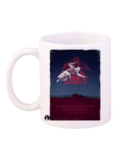 Assassin's Creed Printed Mug White/Blue/Red Standard Size