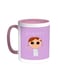 Summer Printed Coffee Mug Pink/White 11ounce