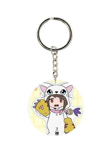 Anime Digimon Printed Keychain
