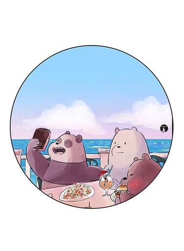 We Bare Bears Printed Fridge Magnet Multicolour