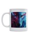 Wolf Printed Mug White/Pink/Blue