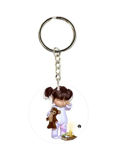 Girl Printed Keychain