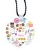 Random Stuff Printed Car Mirror Pendant