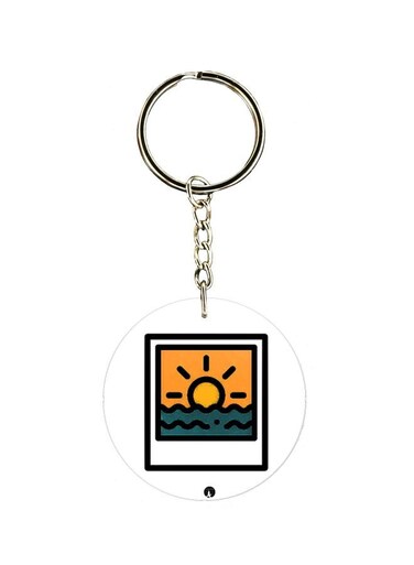 Cartoon Themed Single Sided Keychain