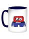 Cartoon Printed Coffee Mug Red/Blue/White