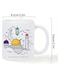 Ramadan Kareem Insulated Ceramic Mug &ndash; Festive White Coffee Cup with Crescent Moon &amp; Lantern Design