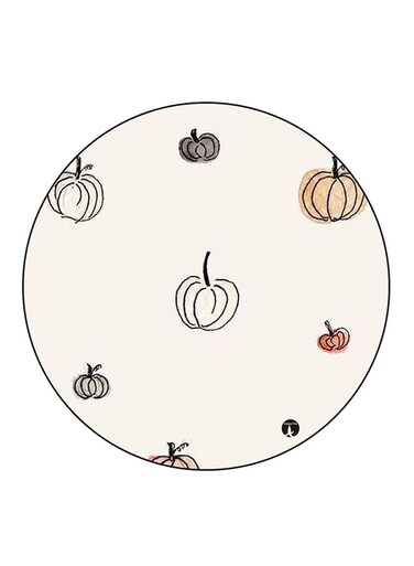 Pumpkins Printed Fridge Magnet Multicolour
