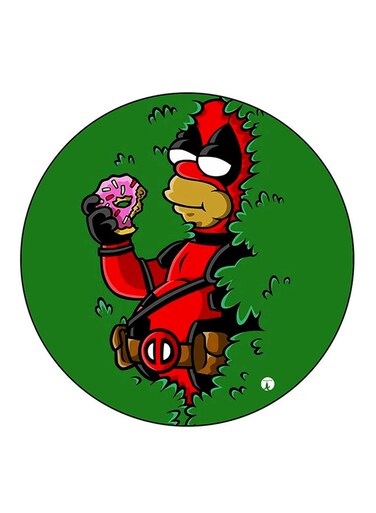 Simpsons Printed Fridge Magnet Multicolour