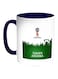 FIFA World Cup 2018 Saudi Arabia Printed Coffee Mug White/Blue 11ounce