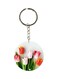 Rose Flower Printed Keychain
