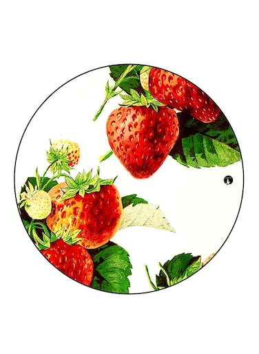 Strawberries Printed Fridge Magnet Multicolour