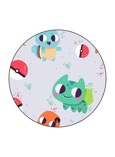 Cartoon Printed Fridge Magnet Multicolour 5.5 x 5.5cm