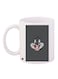 Bugs Bunny Printed Coffee Mug White/Grey/Pink 11ounce