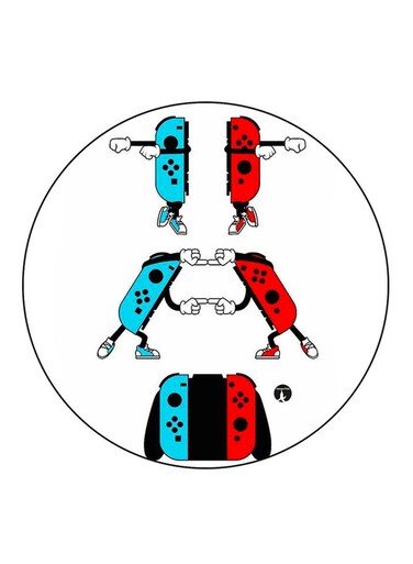 Nintendo Switch Printed Fridge Magnet Multicolour