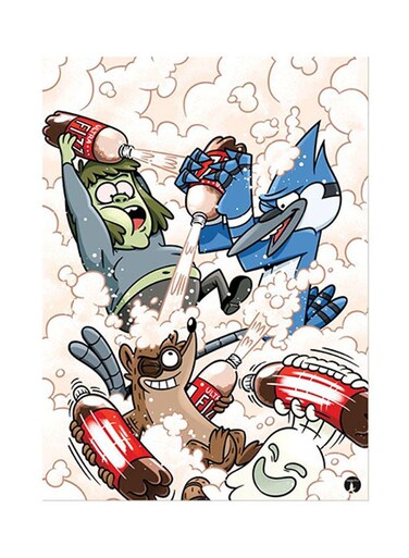 Regular Show Metal Plate Poster Multicolour 15 x 20cm