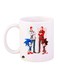 Sonic Characters Printed Mug Red/Blue/Brown