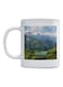 Nature Printed Coffee Mug White/Blue/Green