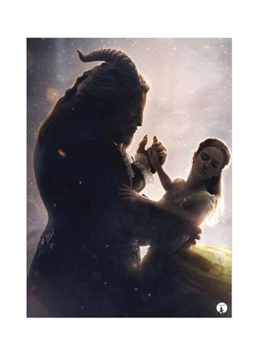 Disney Metal Plate Poster Black/Green 15x20cm