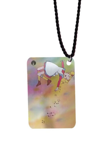 Sandy Bell Printed Car Mirror Pendant