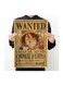 Anime Printed Poster Beige/Ornage/Blue 51x36centimeter