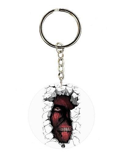 The Anime Attack On Titan Double Side Printed Keychain