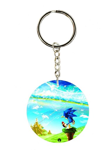 Sonic Double Side Printed Keychain