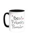 Best Friends Forever Printed Coffee Mug Black/White 11ounce