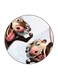 Animation Printed Fridge Magnet Multicolour 5.5 x 5.5cm