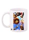 Madagascar Printed Mug White/Brown/Blue Standard Size