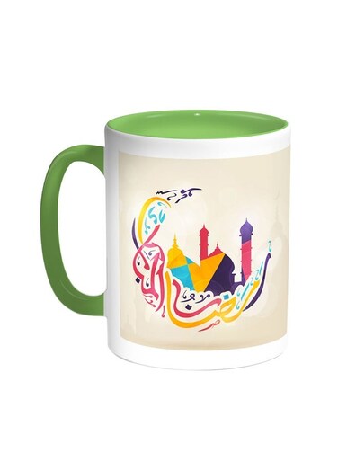 Ramadan Kareem Printed Coffee Mug Green/White 11ounce